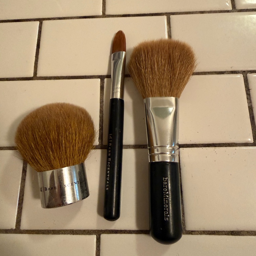 Bare Escentuals Brush Trio with Silver Accents
